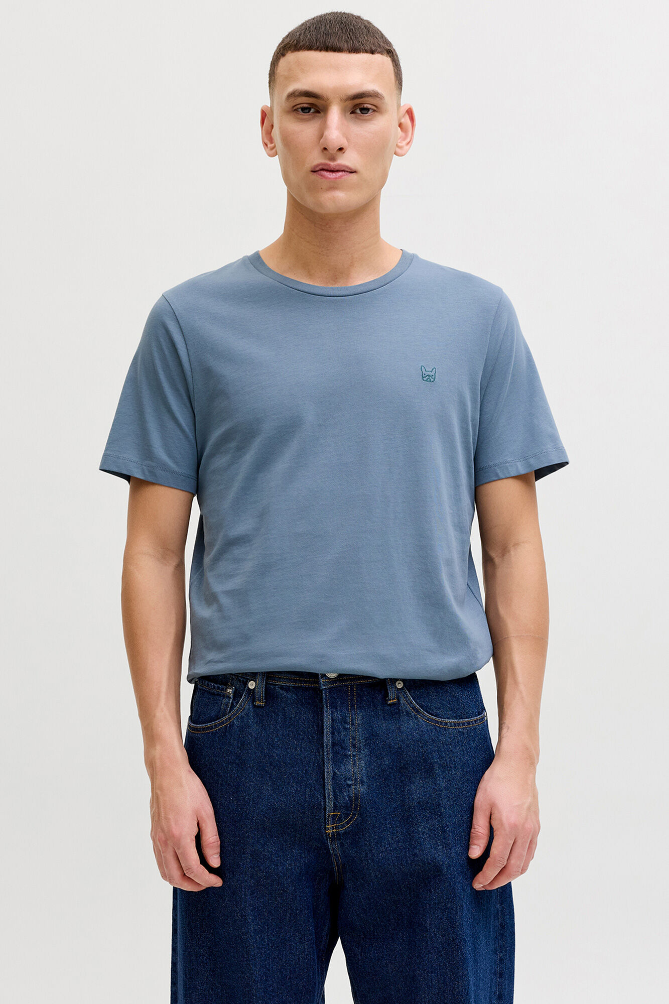 Jack & Jones T-shirt slim bordada