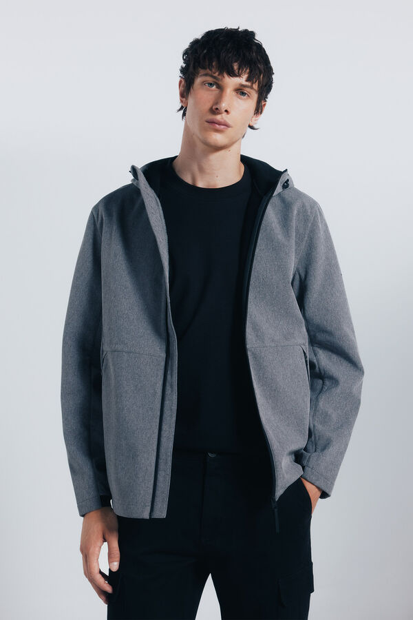 Springfield Parka t&eacute;cnica shofshell cinzento