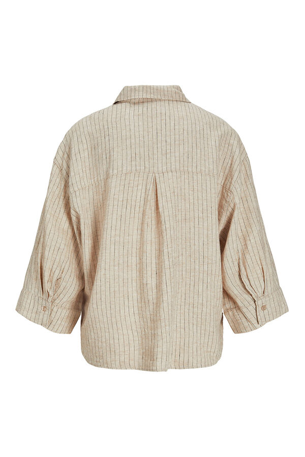 Jack & Jones Camisa de ver&atilde;o oversized cinzento