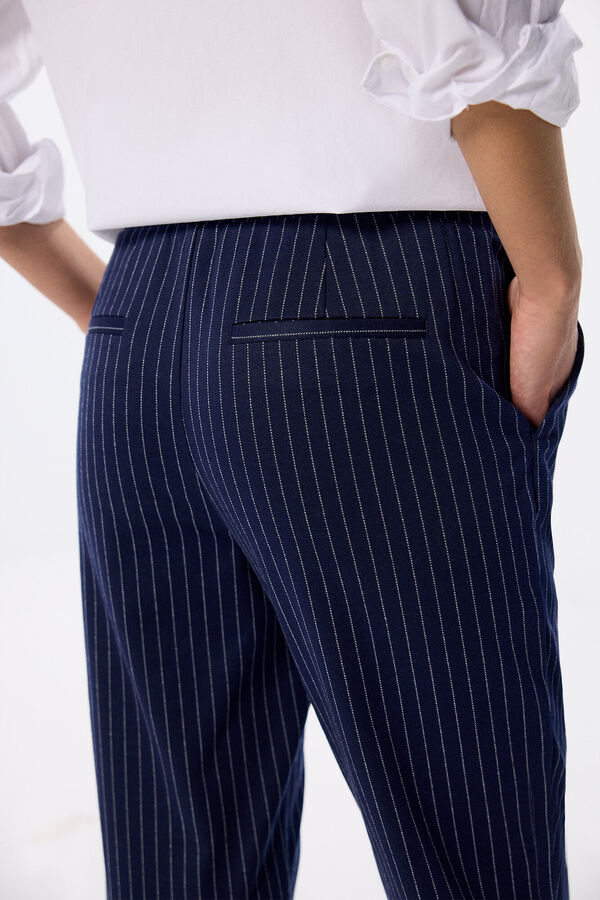Springfield Pantal&oacute;n jogger punto circular azul