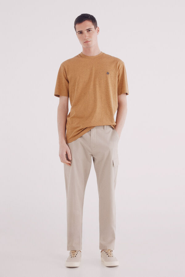 Springfield Camiseta básica melange estampado