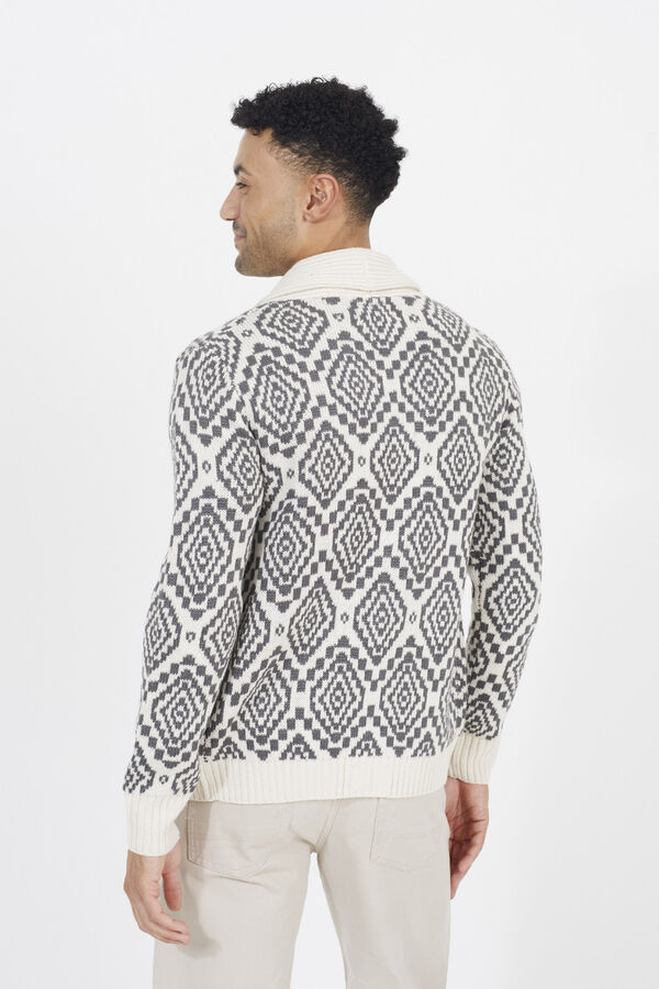 Brave Soul C&aacute;rdigan cierre de botones marfil