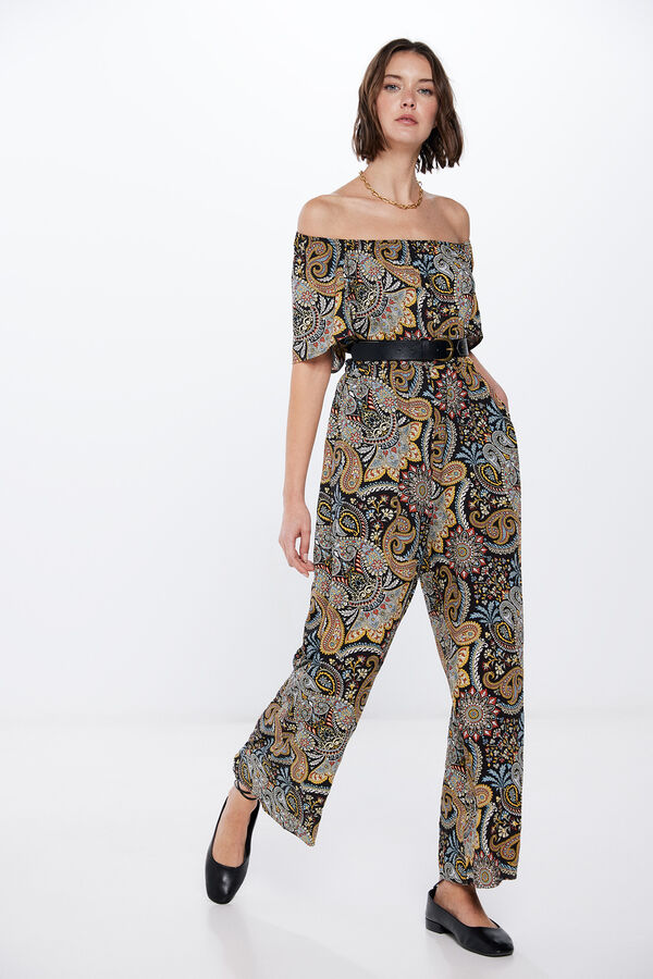 Springfield Mono Largo Estampado negro