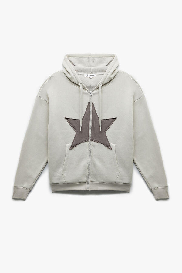 Koton Sweatshirt com fecho-&eacute;clair cinzento