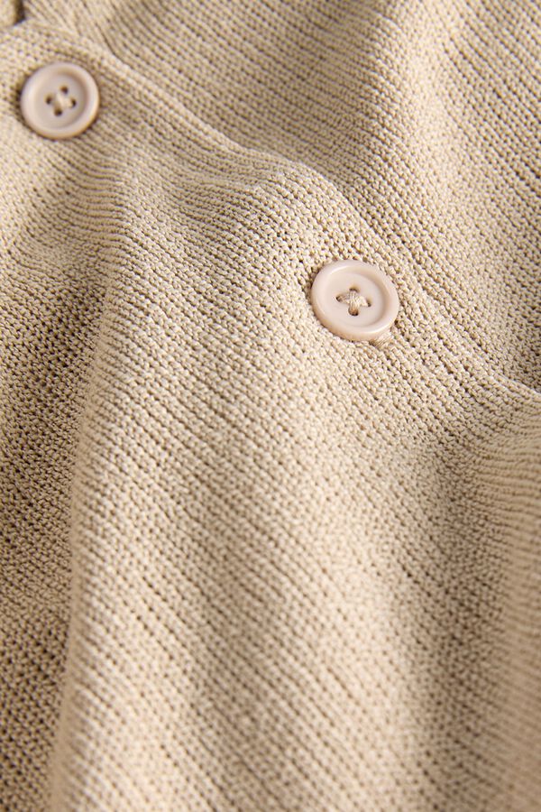 Jack & Jones Colete comprido de malha jacquard bege
