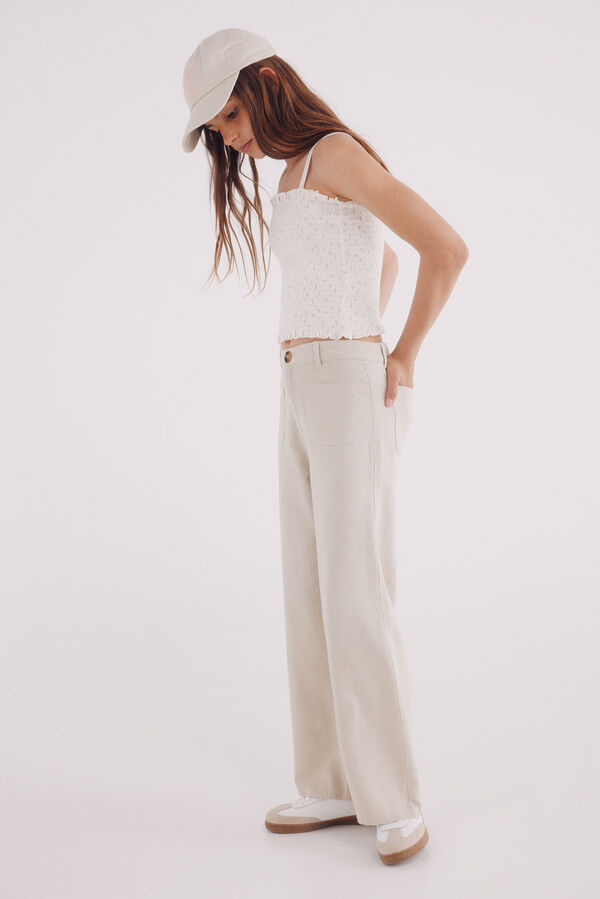 Springfield Kids Top de alças curta para menina branco