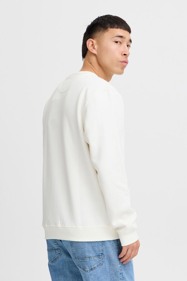 Blend Sudadera Cuello Redondo blanco