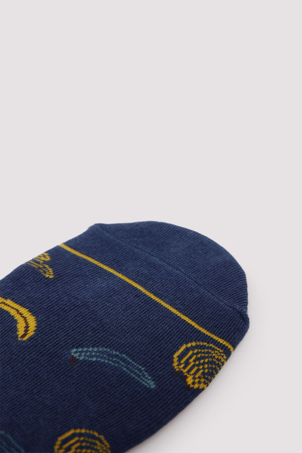 Springfield Calcet&iacute;n invisible platanos azul