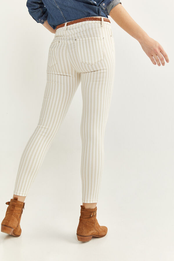 Springfield Jeans Color Slim Cropped beige medio