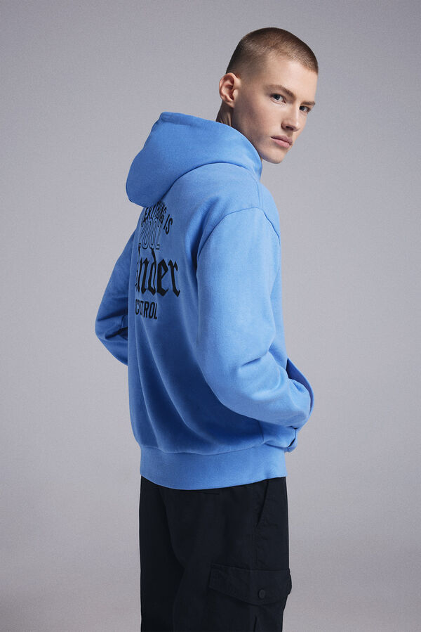 Springfield Sudadera capucha under control Pedri x Springfield azul