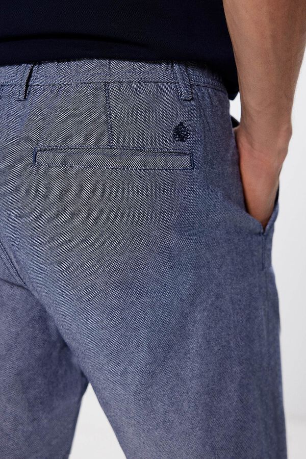 Springfield Bermuda oxford comfort fit azul