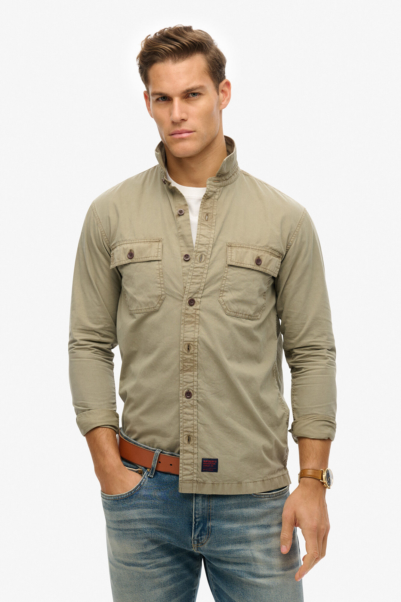 Superdry camisa de manga comprida 