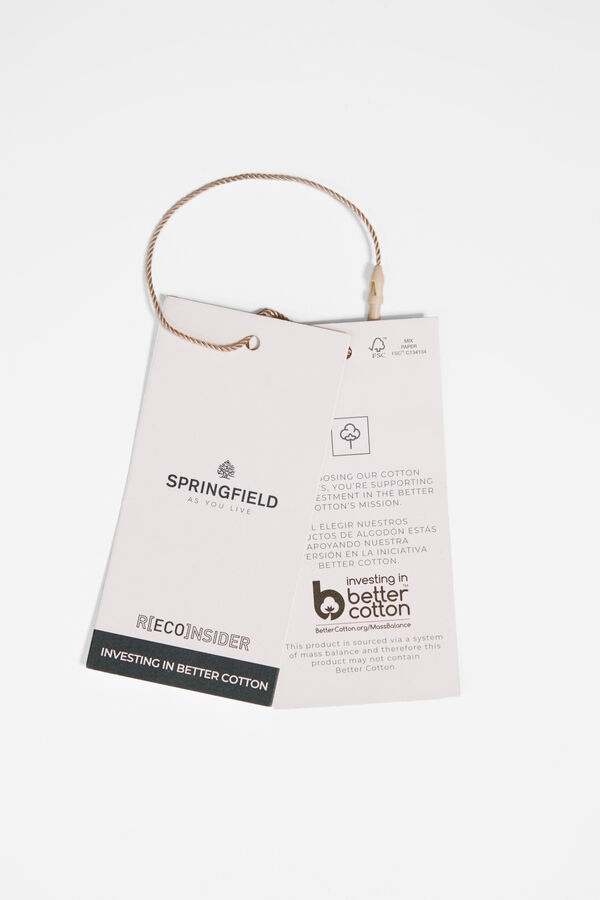 Springfield Camisa aos quadrados castanho