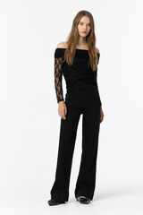 Tiffosi Calça Jeans Reta Olivia Comfort preto