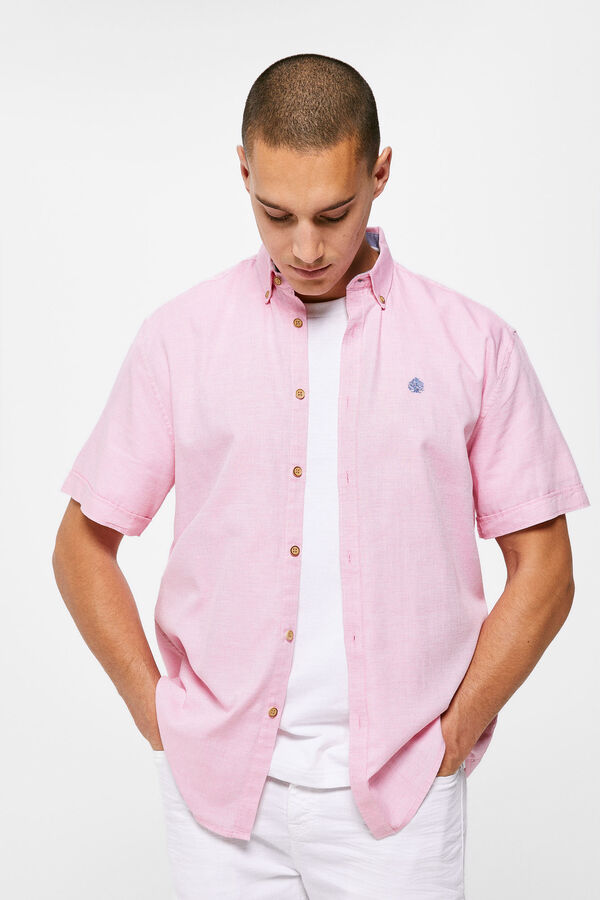 Springfield Camisa estrutura cor rosa