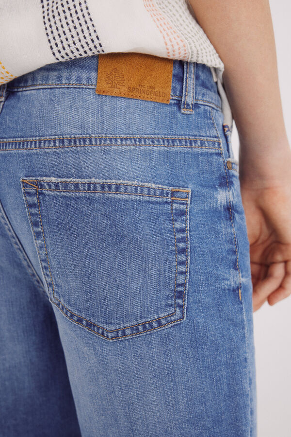 Springfield Kids Bermudas denim rapaz azul