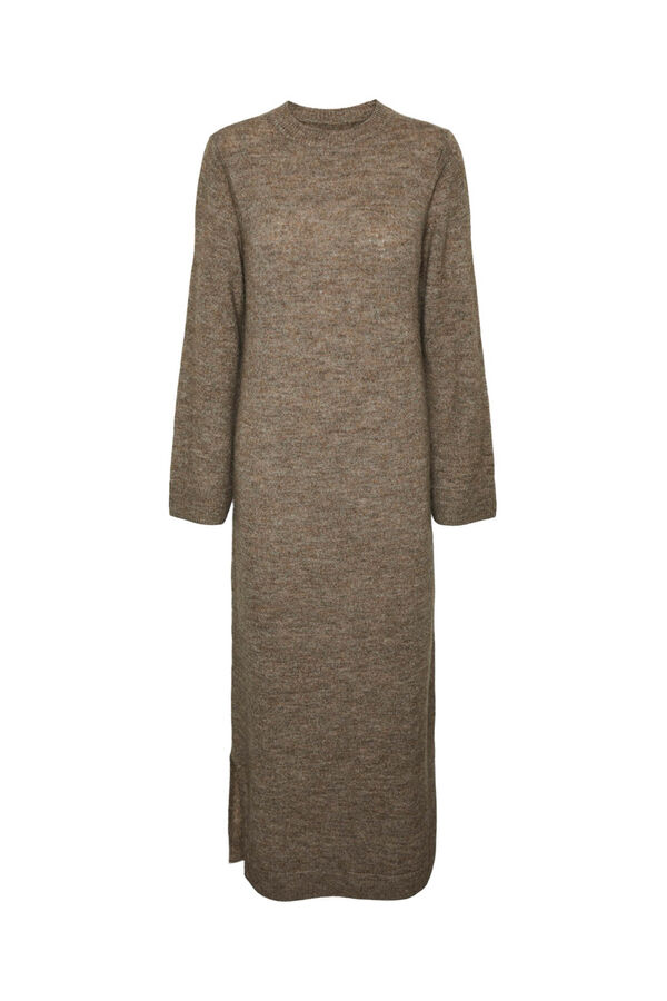 Pieces Vestido comprido de malha cru