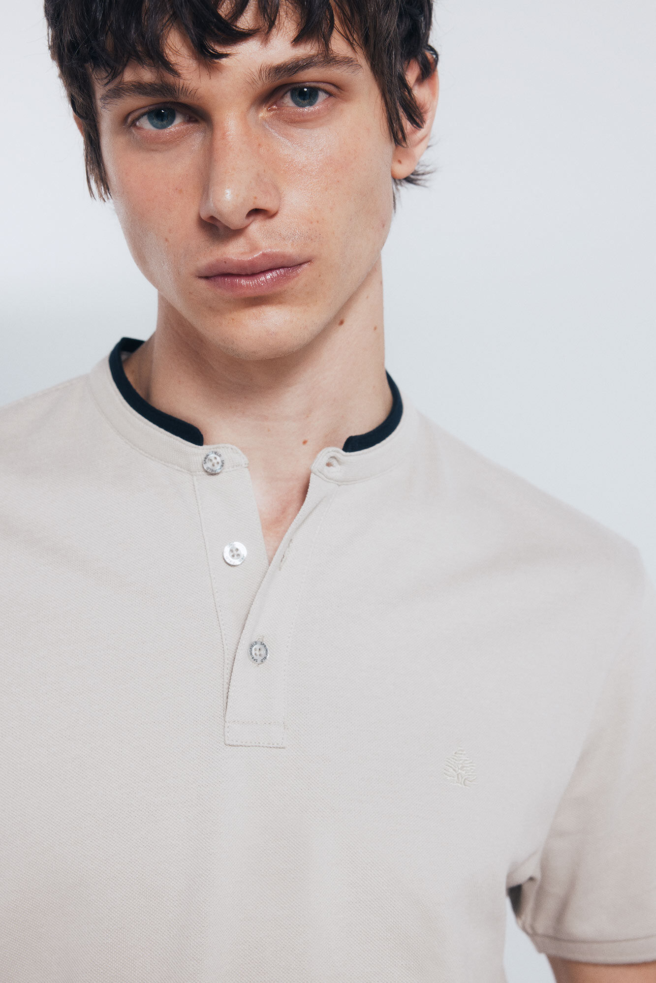 Springfield Polo piqu&eacute; cuello mao slim fit