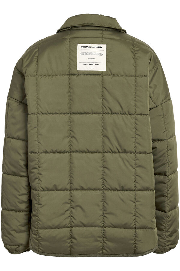Noisy May Chaqueta acolchada ligera con cremallera verde