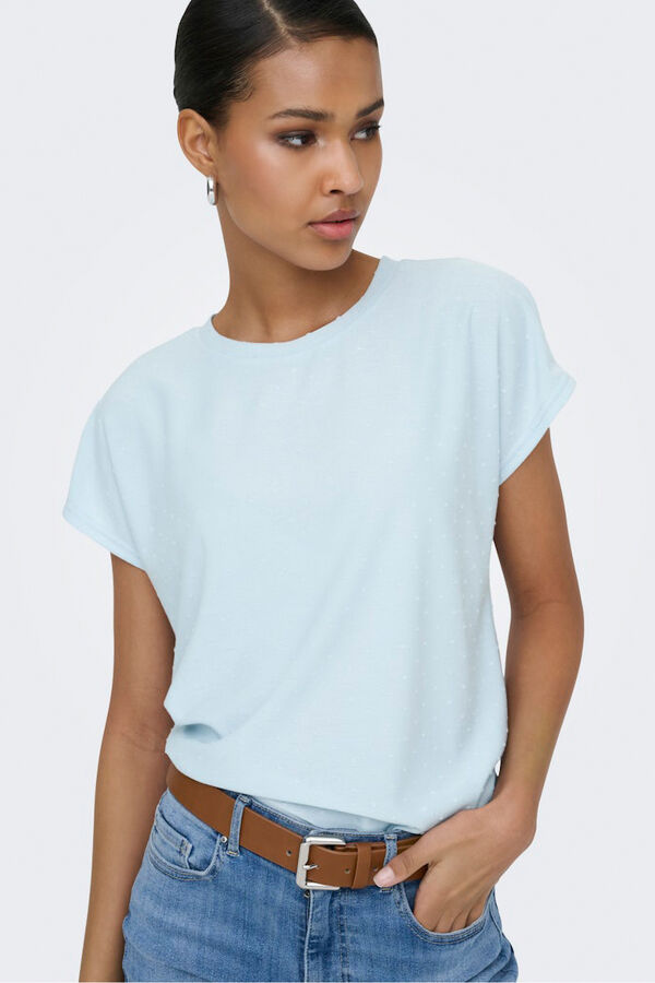 Only T-shirt plumeti azul