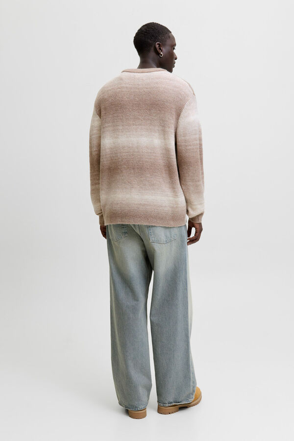 Jack & Jones Jersey degradado de punto marr&oacute;n