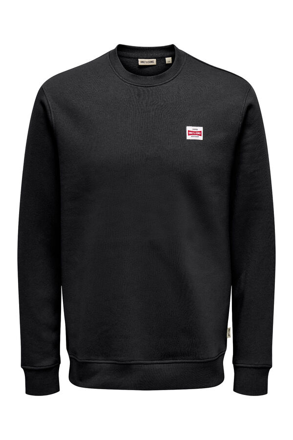 Only & Sons Sweatshirt gola redonda preto