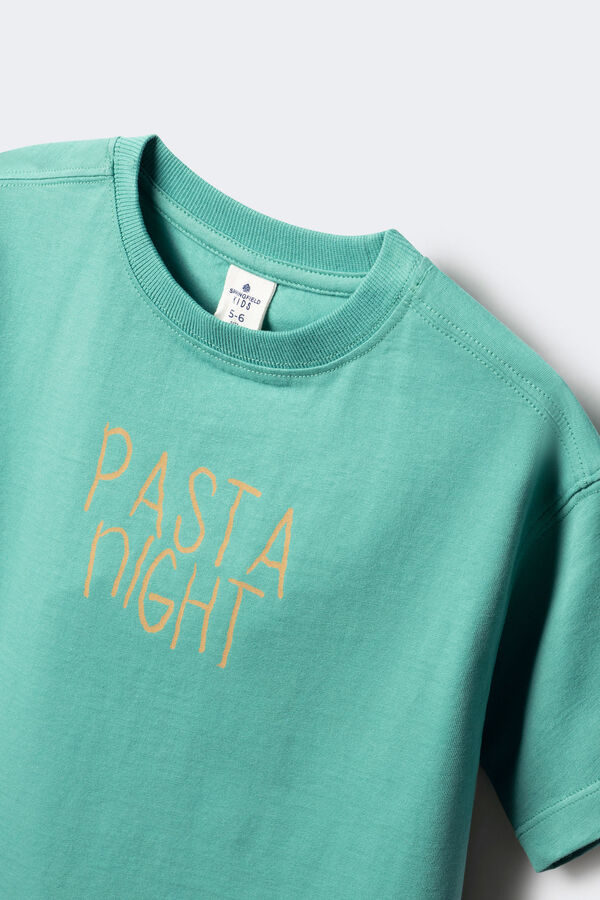 Springfield Kids Camiseta pasta ni&ntilde;o estampado