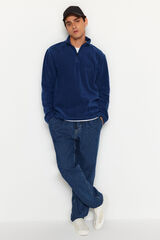 Trendyol Cal&ccedil;a jeans masculina comum azul