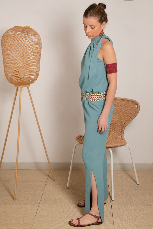 Cul Sac Cal&ccedil;as Rabat Verde-&Aacute;gua Caqui escuro