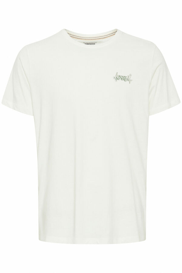 Blend T-shirt Manga Curta - Print Costas branco