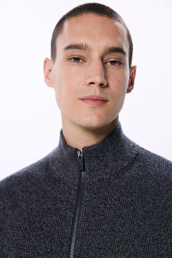 Springfield C&aacute;rdigan cremallera nude