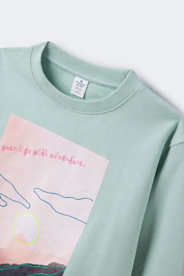 Springfield Kids Sweatshirt paisagem menino verde