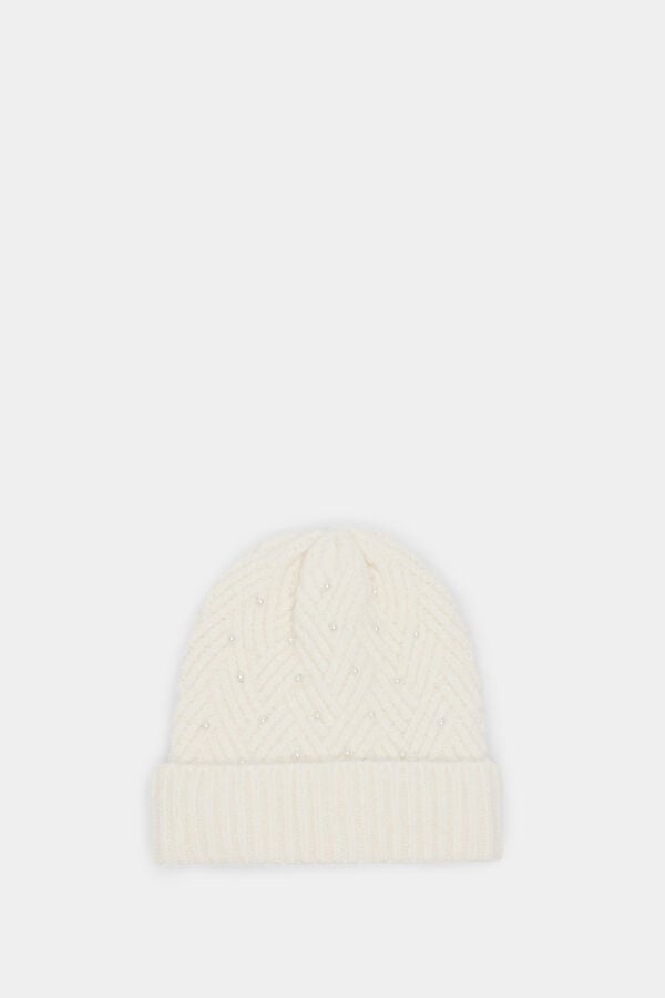 Springfield malha em malha p&eacute;rola branco