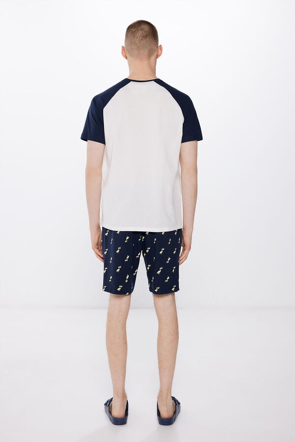 Springfield Pijama corto pel&iacute;cano azul