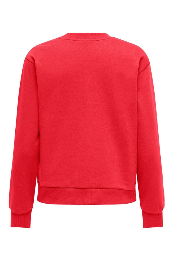 JDY Sweatshirt gola redonda vermelho
