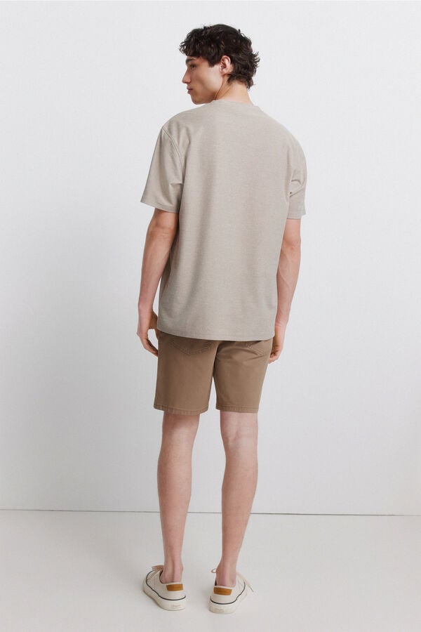 Springfield Bermudas leve 5 bolsos lavagem regular fit cru