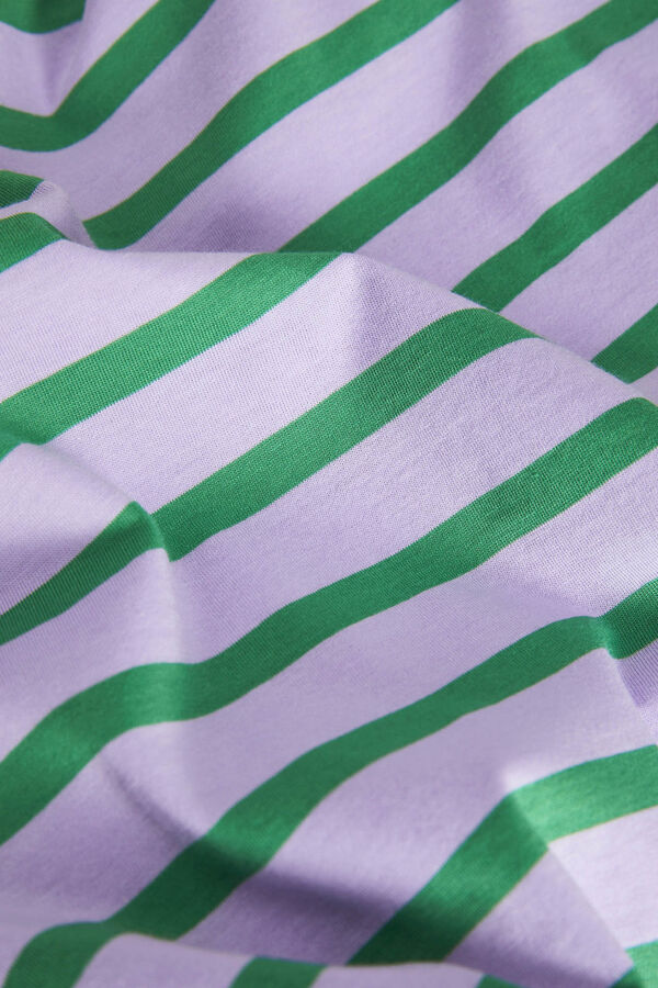 Jack & Jones Camiseta manga corta de rayas morado/lila