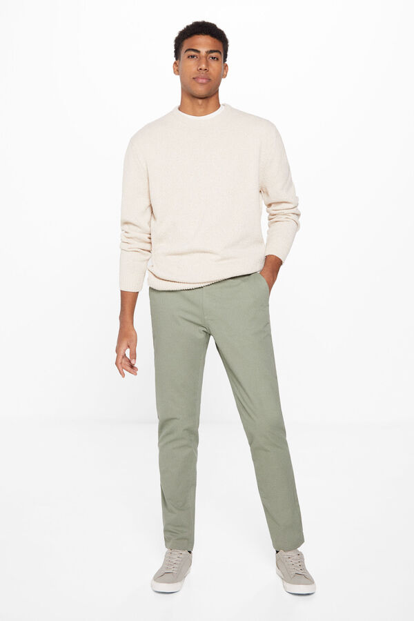 Springfield Chino micro estampado verde