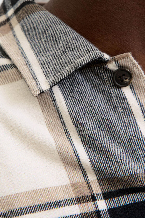 Jack & Jones PLUS Camisa cuadros relaxed gris