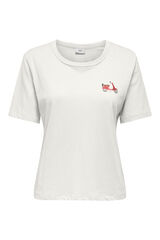 JDY Camisola de manga curta branco