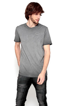 Springfield T-shirt manga curta estampada  cinza