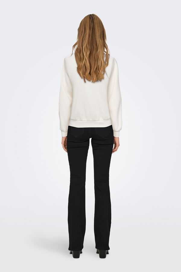 Only Sudadera con detalle de perlas blanco