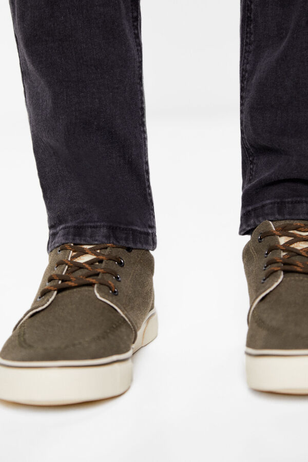 Springfield Jeans slim negro lavado gris