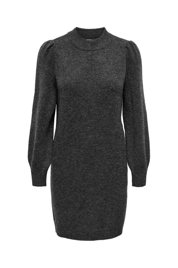 JDY Vestido de malha cinzento