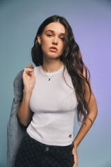 Springfield Camiseta nadadora blanco