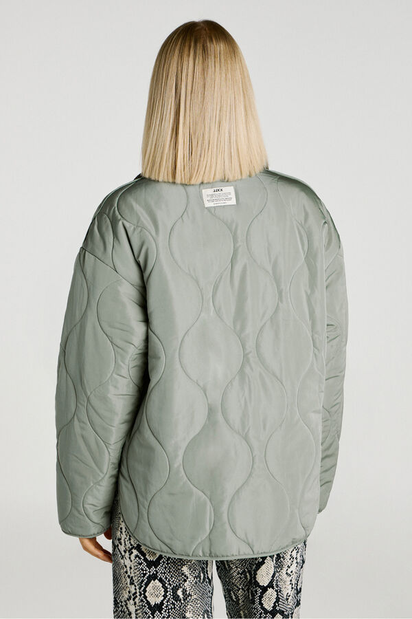 Jack & Jones Blus&atilde;o acolchoada cinzento