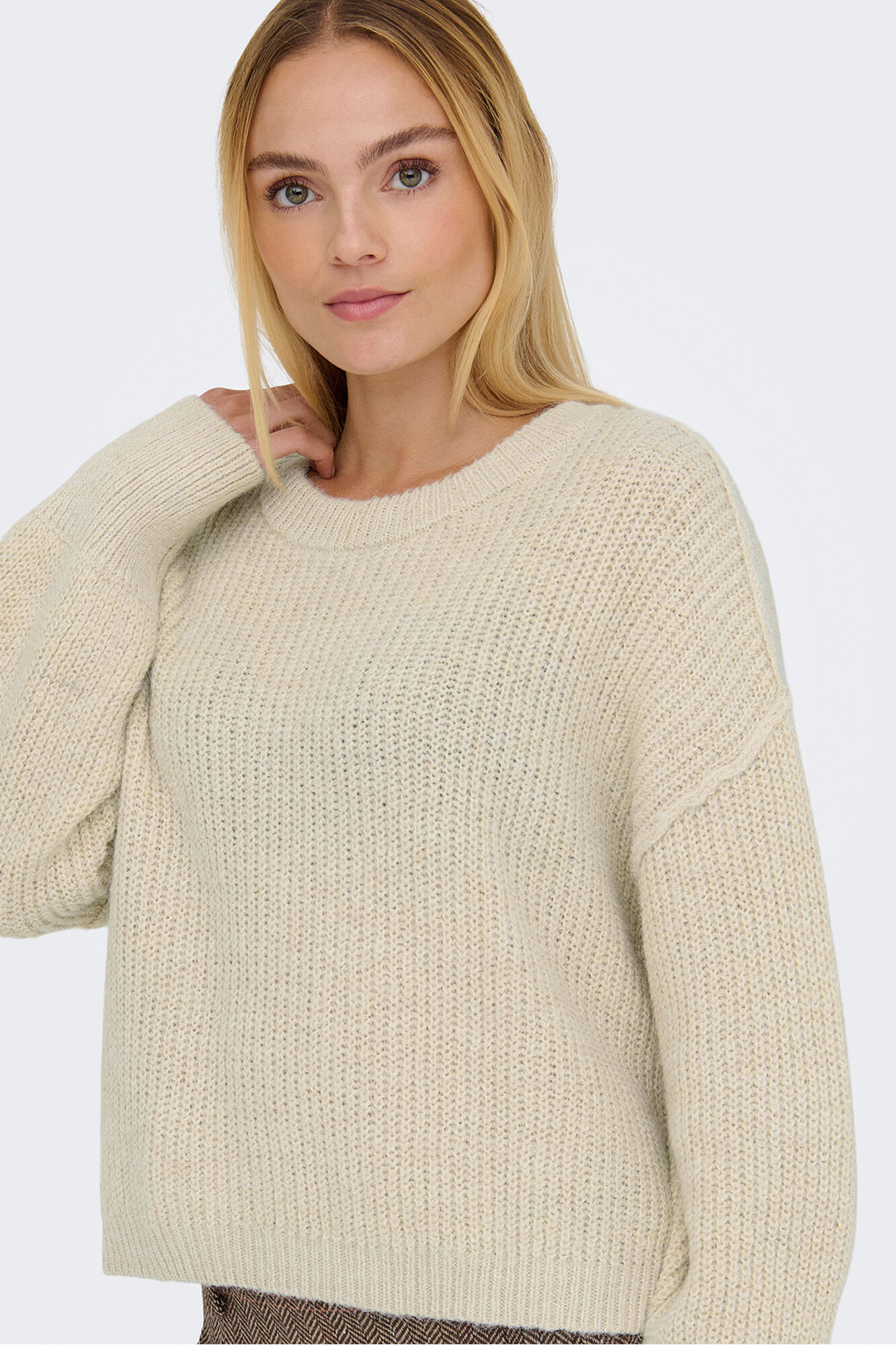 Only Jersey de cuello redondo
