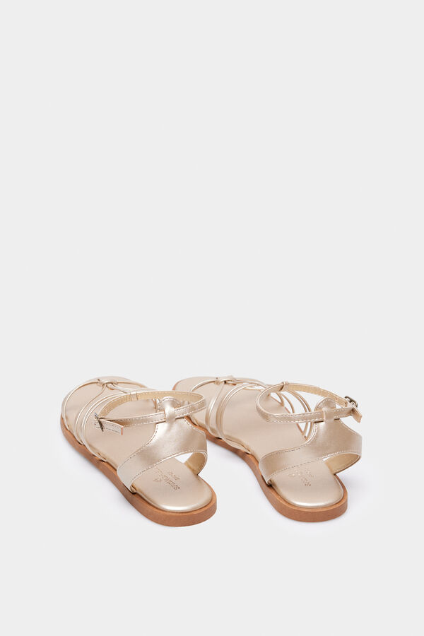 Springfield Sandalia Tiras Dorada nude
