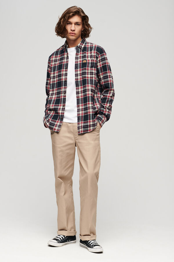 Superdry Camisa cuadros azul