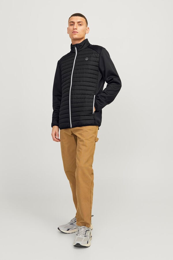 Jack & Jones Chaqueta acolchada cuello alto negro